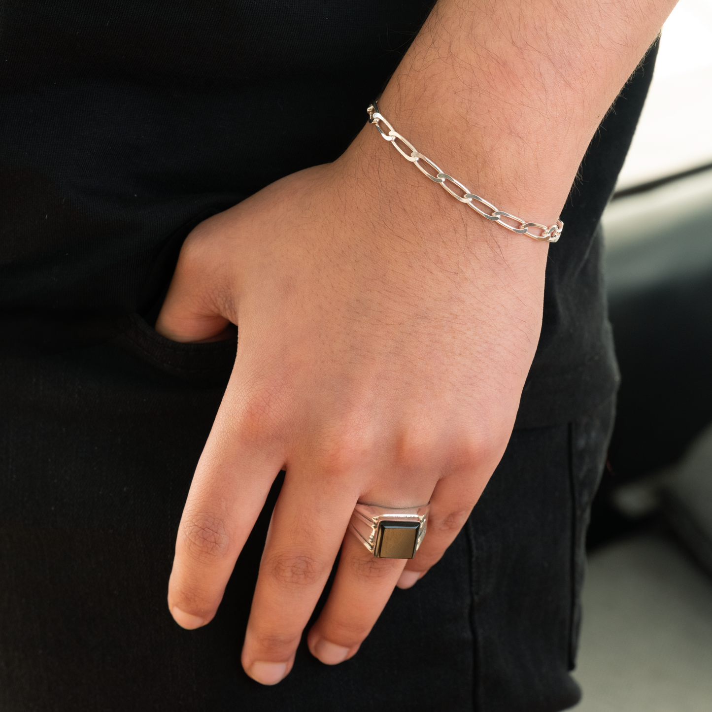 Pulsera Limada 1 Plata 925