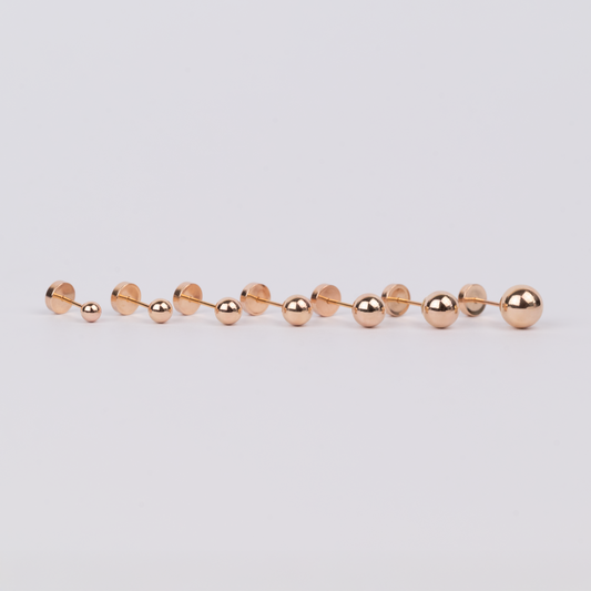 Aros Abridores Bolita Oro 14K