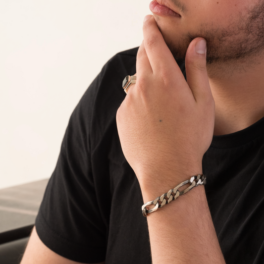 Pulsera Cartier Plata Envejecida