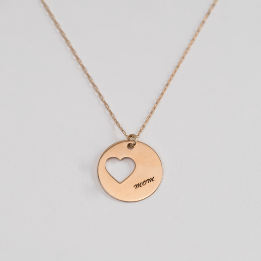 Dije Corazón Calado Personalizable