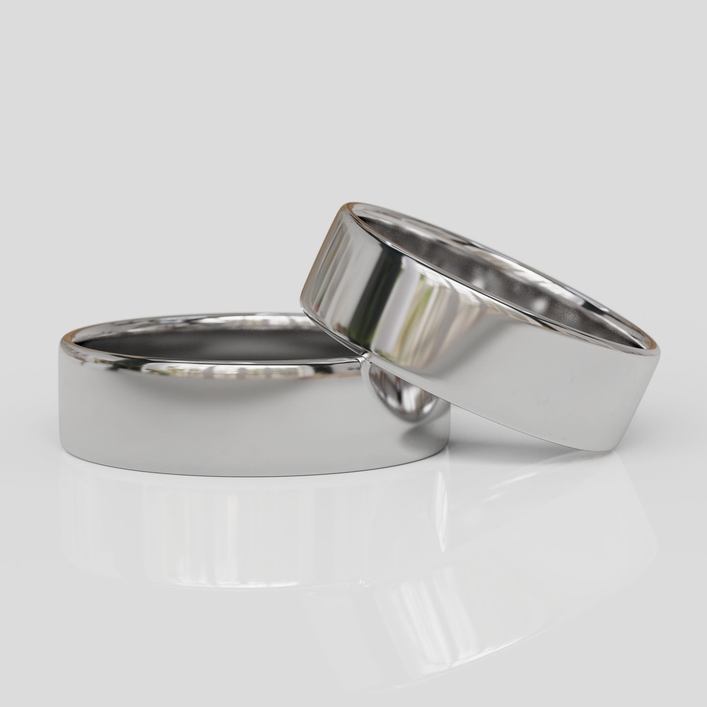 Argollas de Matrimonio Tubo Oro 18k 6mm