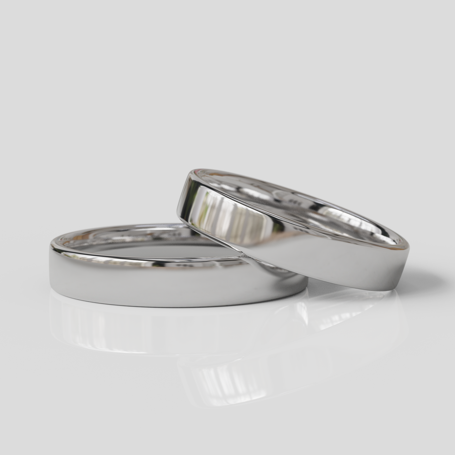 Argollas de Matrimonio Tubo Confort Oro 18k 4mm