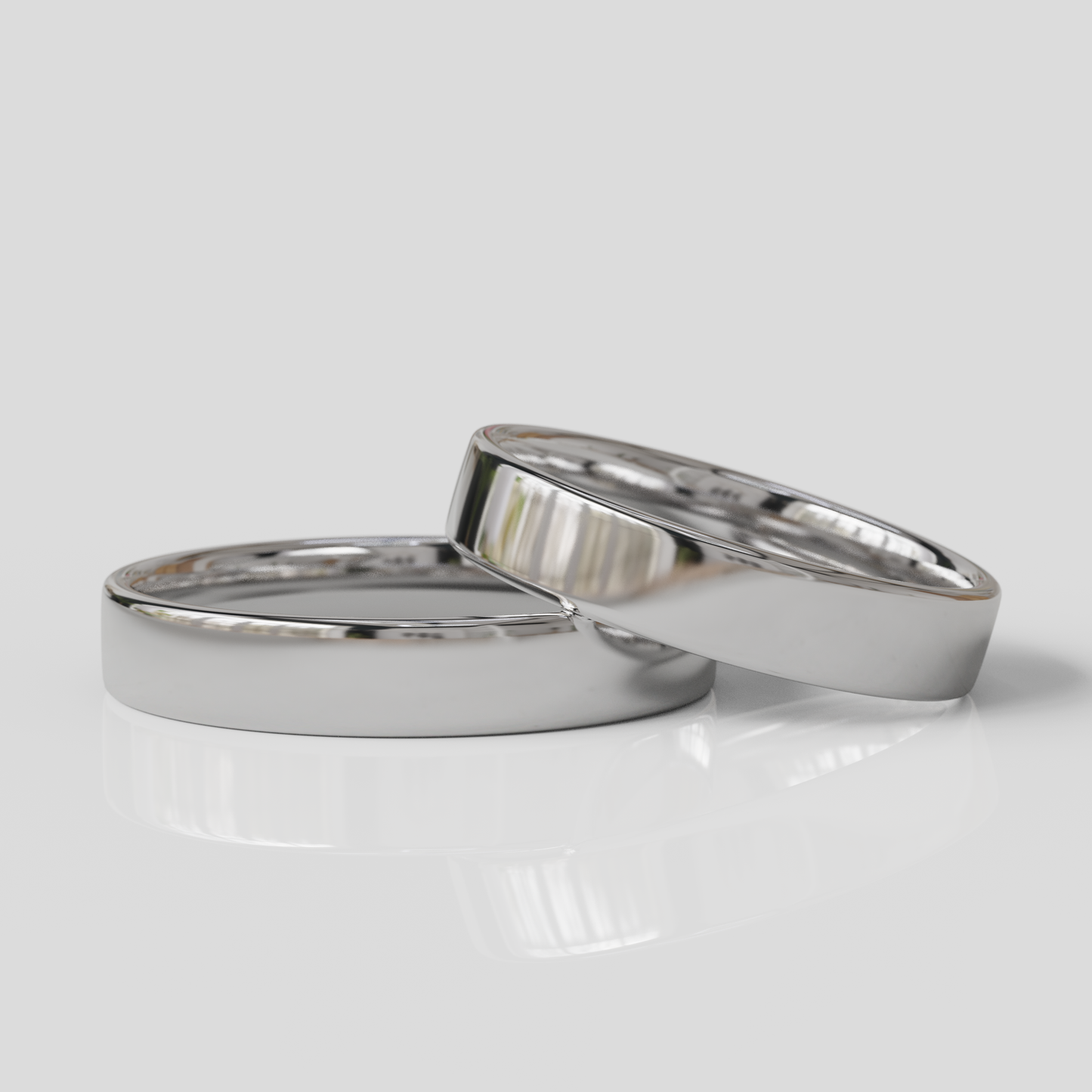 Argollas de Matrimonio Tubo Confort Oro 18k 4mm