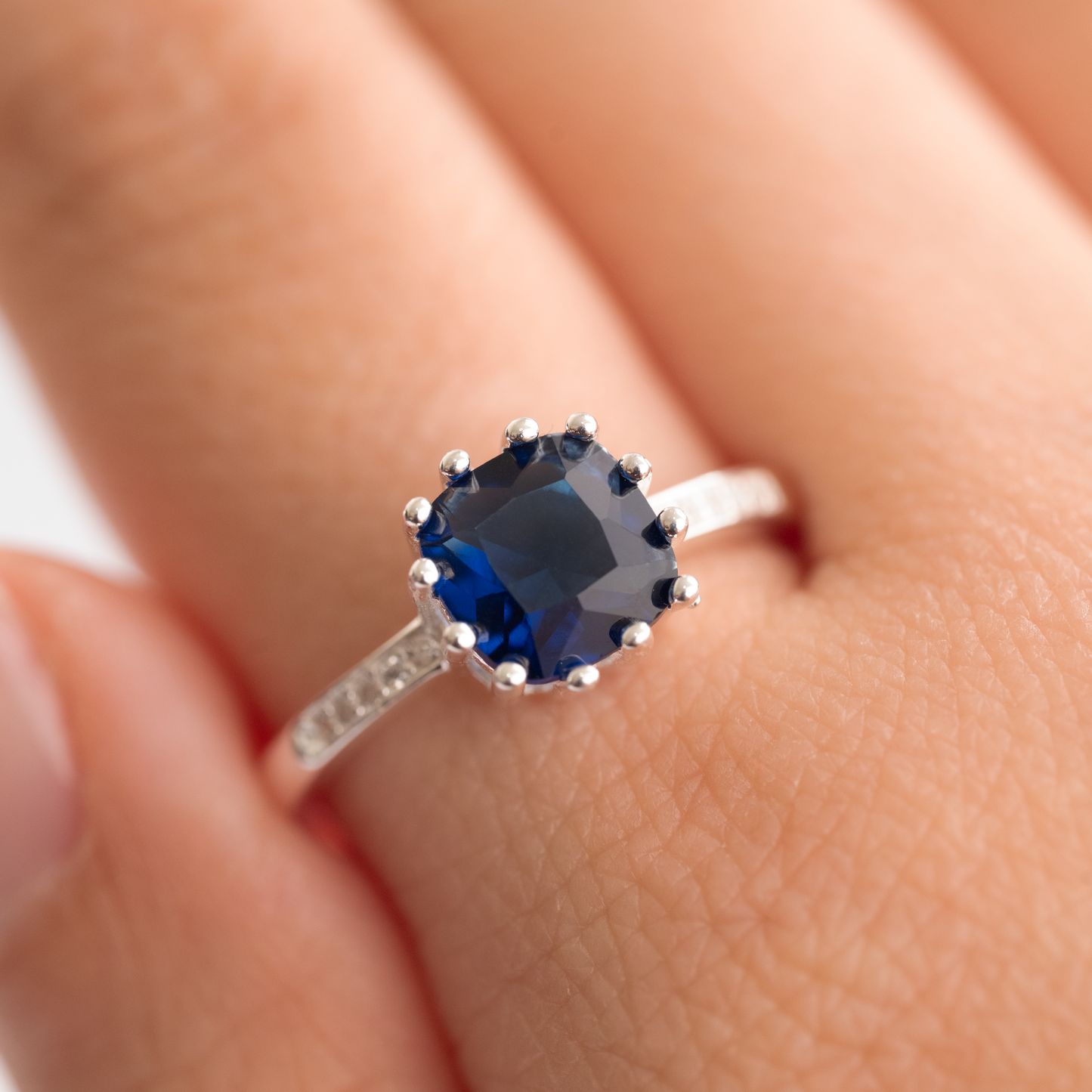 Anillo plata 925 Eclipse Azul
