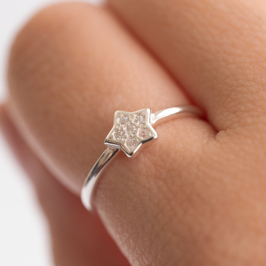Anillo plata 925 Estrella 2