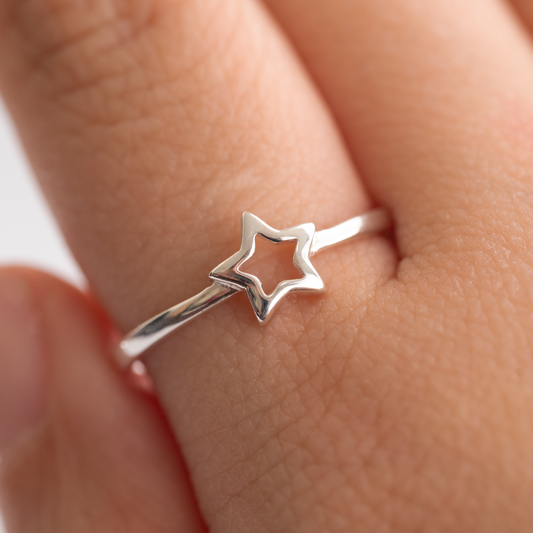 Anillo plata 925 Estrella 1