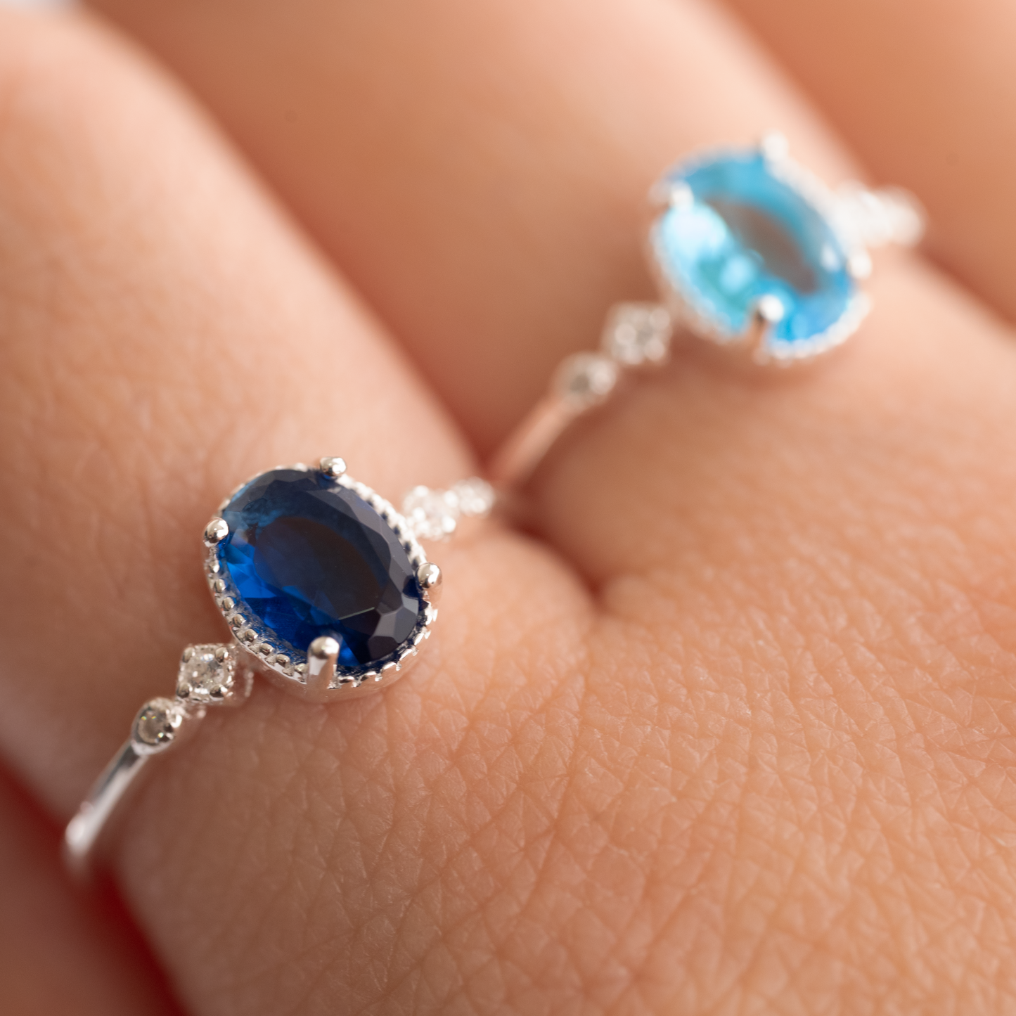 Anillo plata 925 Gema Ovalado