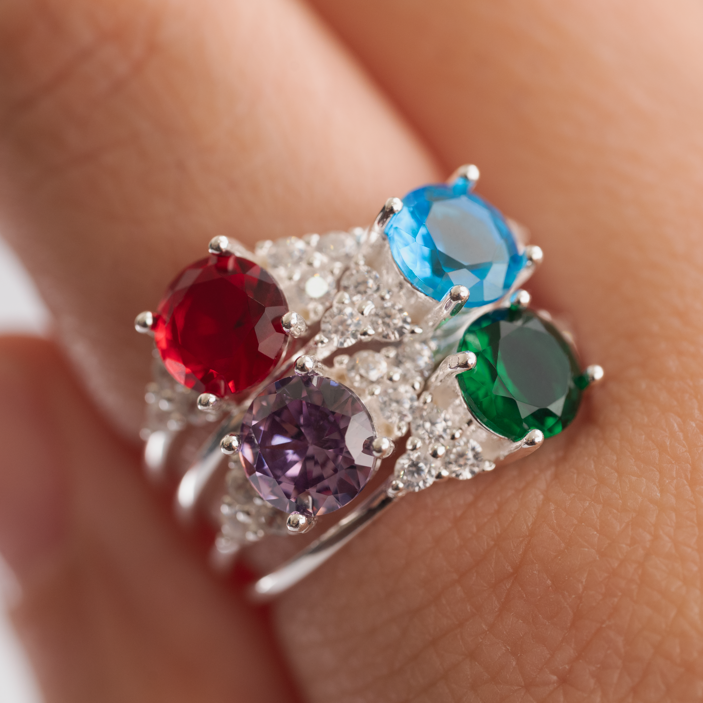 Anillo Plata 925 Brillo Circular
