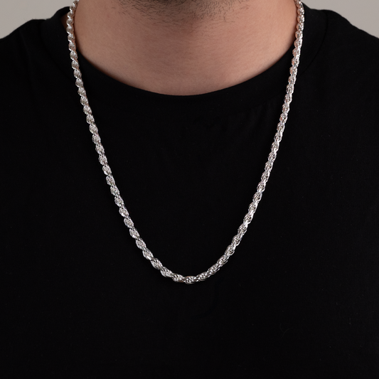 Cadena Tourbillón Plata 925