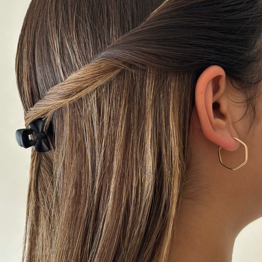 Aros Hexagonales Oro 18K