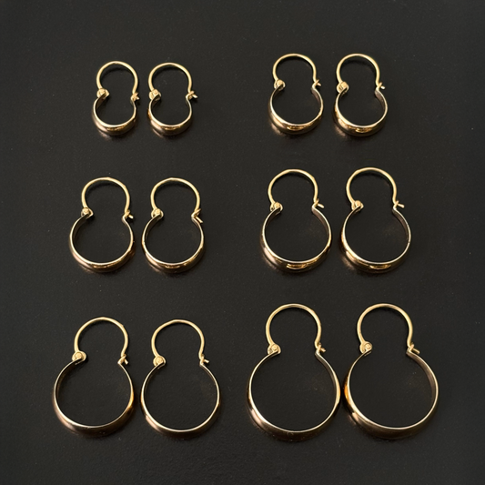 Aros Bote Clásicos Oro 18K