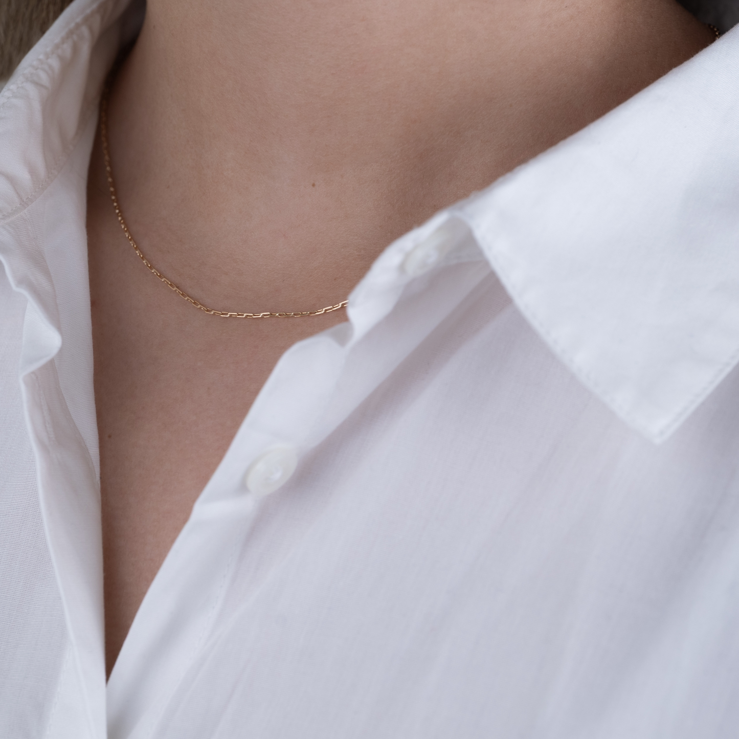 Cadena Limada Oro 18K