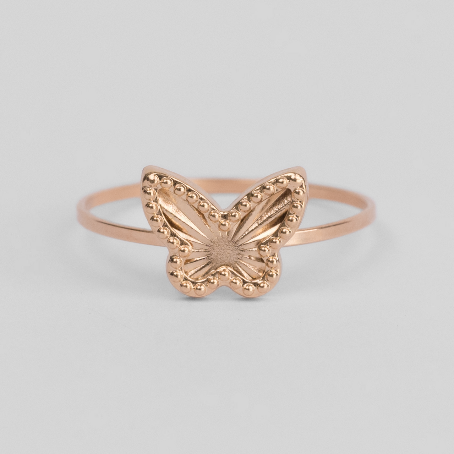 Anillo Mariposa en Oro Rosado 18K