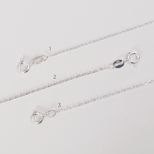 Cadena Limada Juvenil Plata Italiana 925