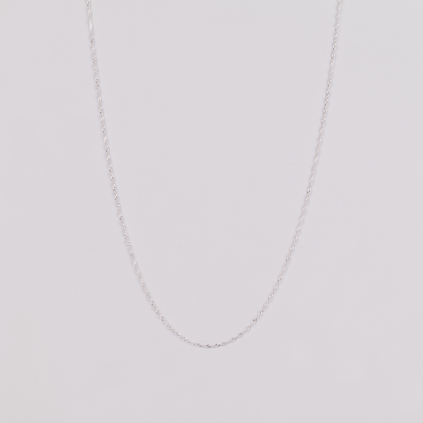 Cadena Singapur Juvenil Plata Italiana 925