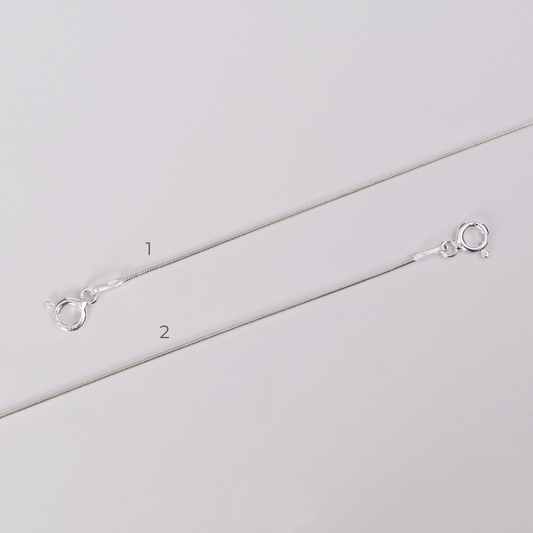 Cadena Cola De Topo Juvenil Plata Italiana 925