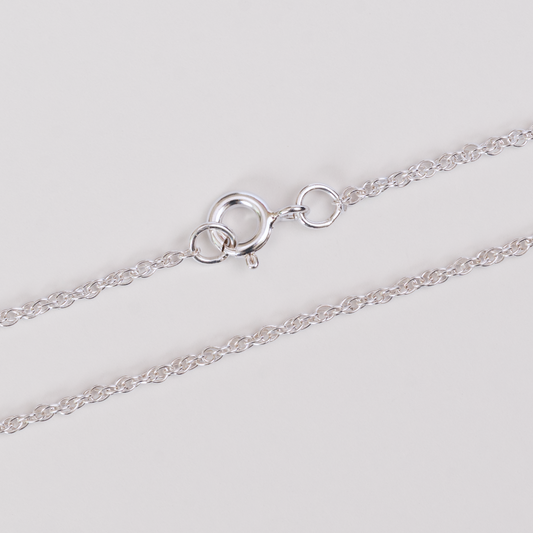 Cadena Doble Rolo Juvenil Plata Italiana 925
