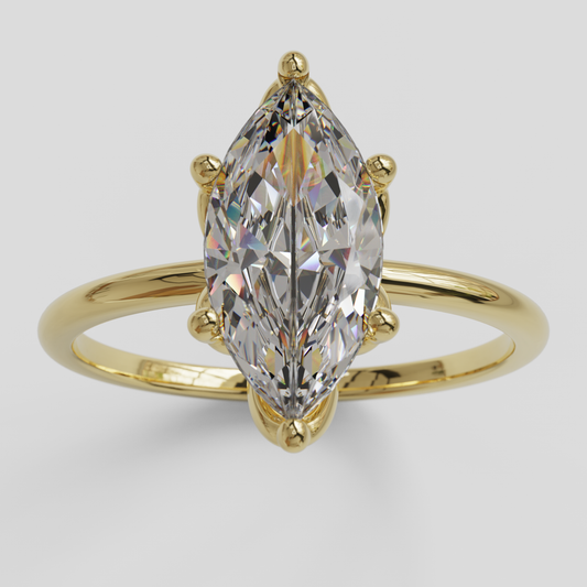 Anillo de Compromiso Marquis Loto Oro 18K