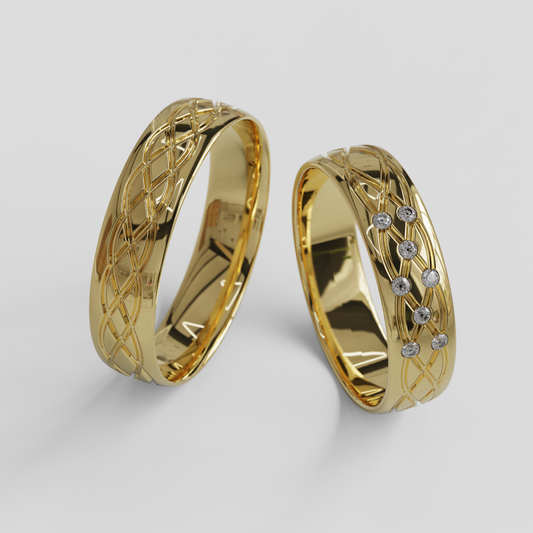 Argollas Matrimonio Ginebra Oro 18k