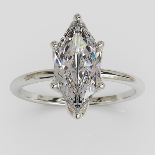 Anillo de Compromiso Marquis Loto Plata 950