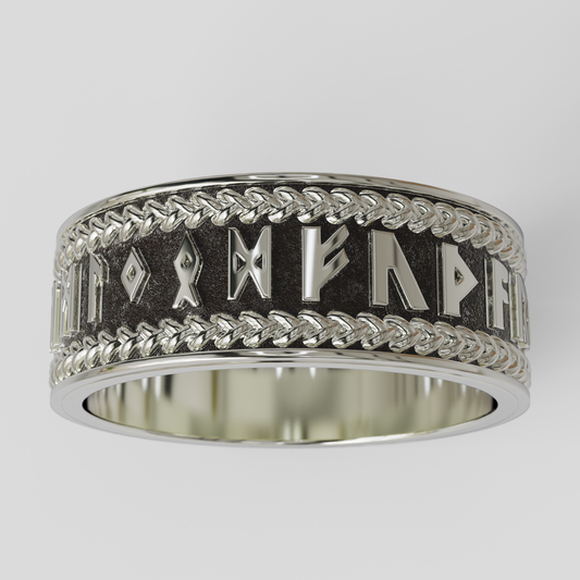 Anillo Runas Plata 950