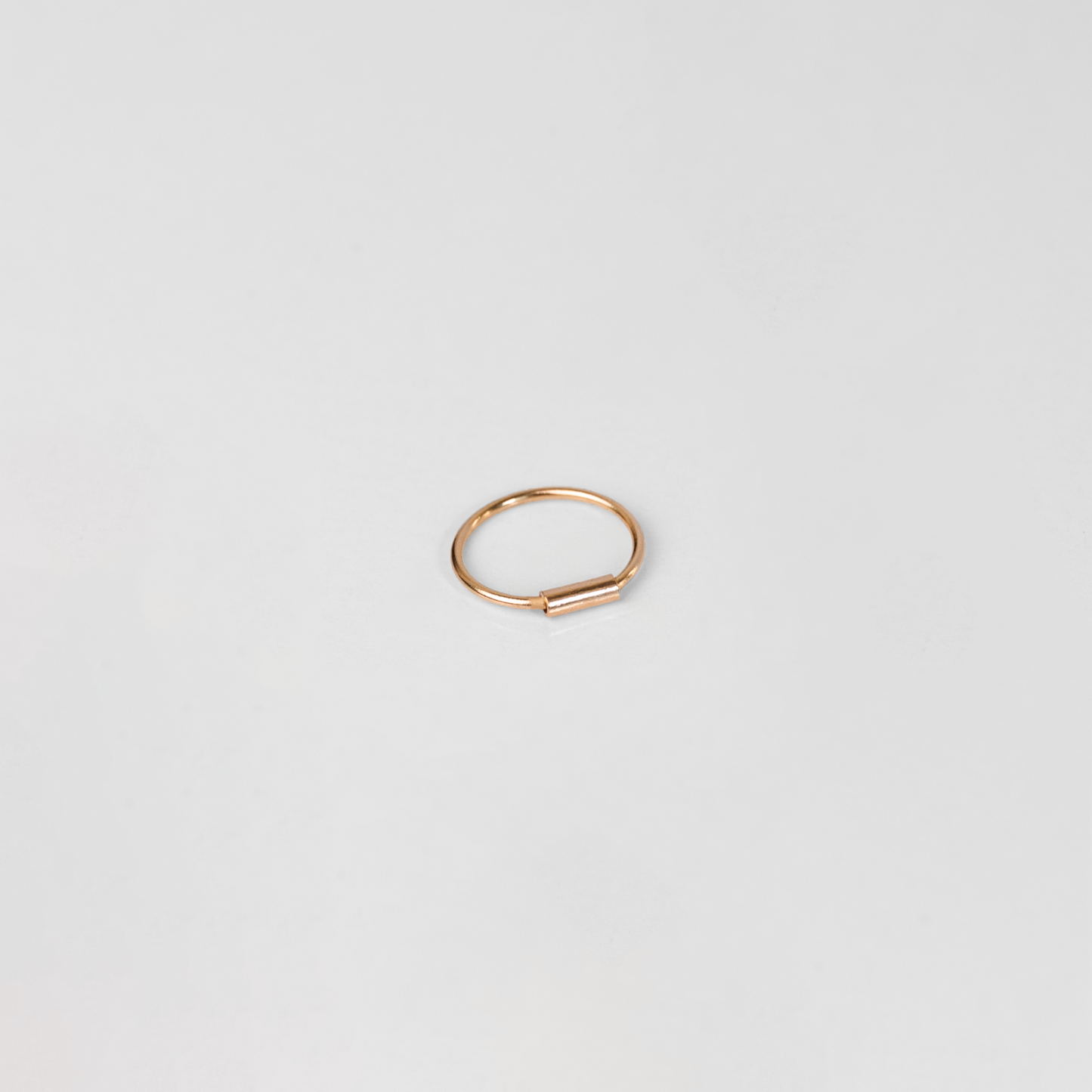 Piercing de Nariz con cierre Oro Rosado 18K