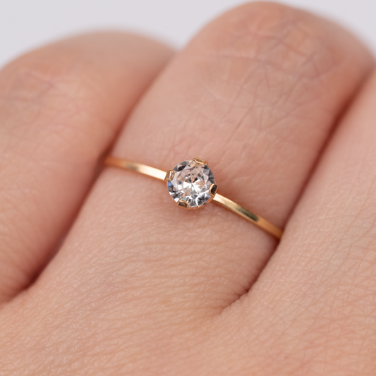 Anillo Fino Cuerpo Liso