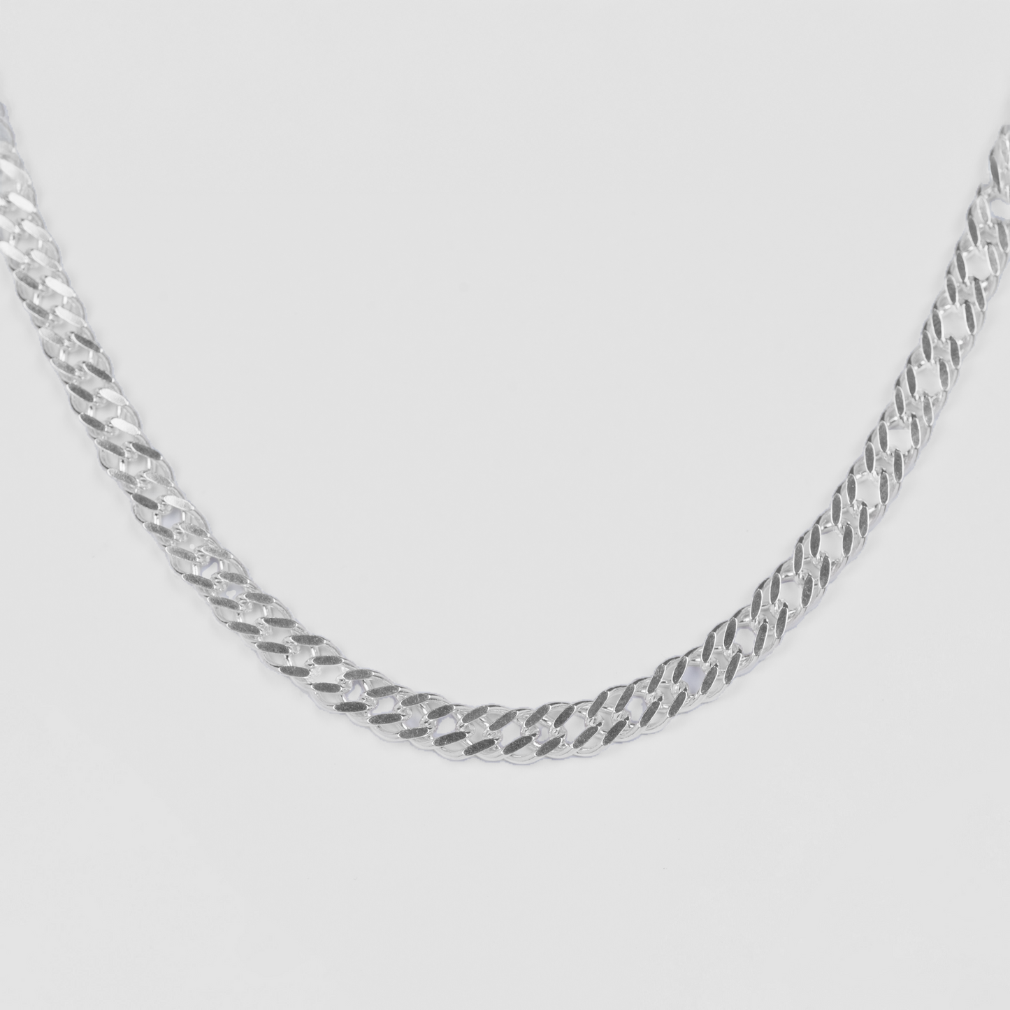 Cadena Doble Grumet Plata 925
