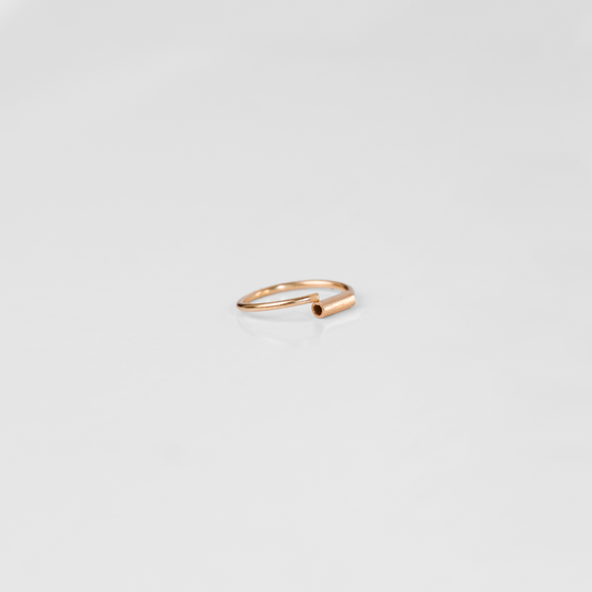 Piercing de Nariz con cierre Oro Rosado 18K