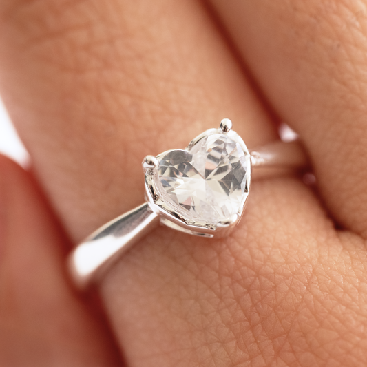 Anillo plata 925 Corazón de Luz