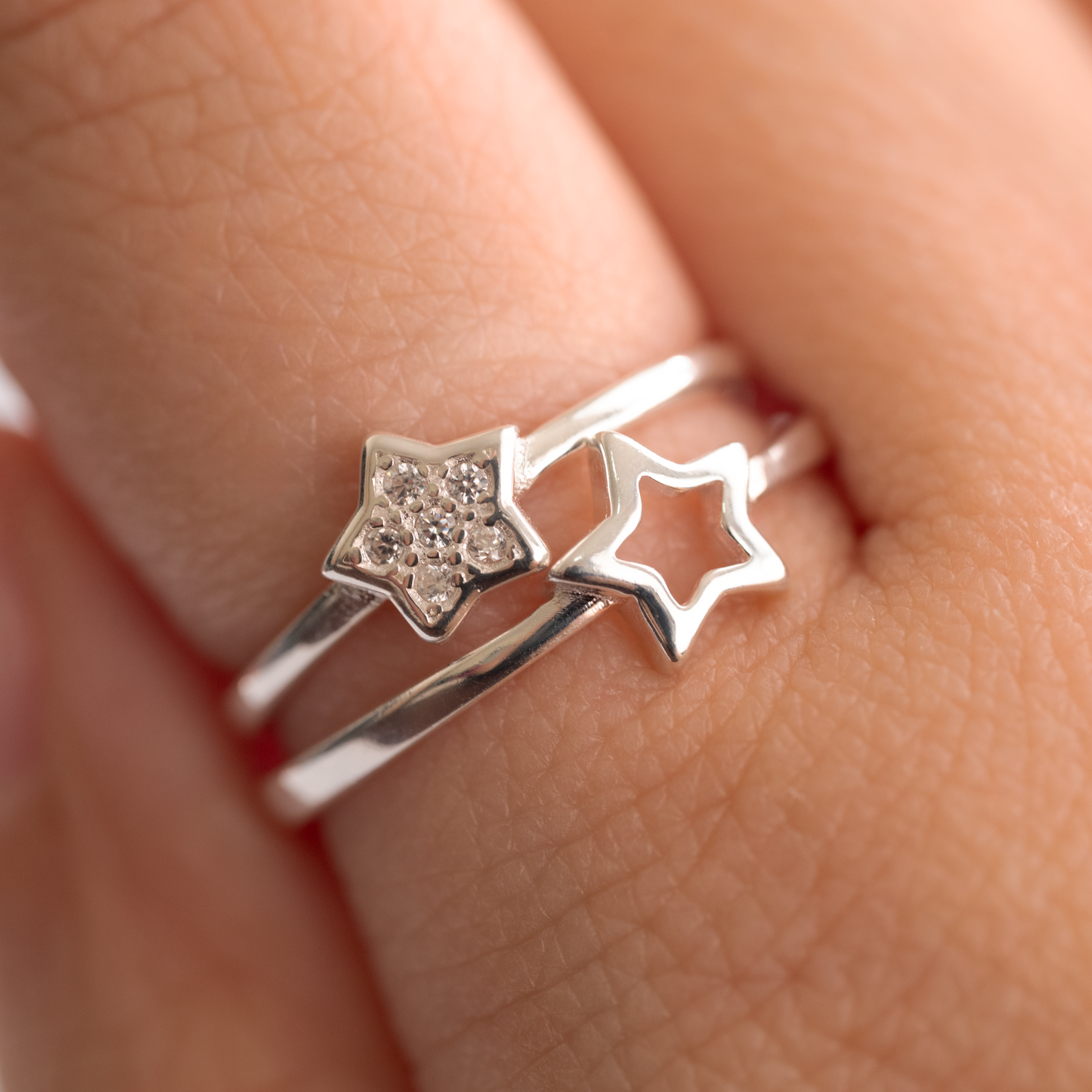 Anillo plata 925 Estrella 1