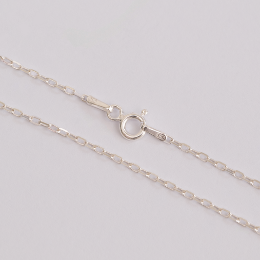 Cadena Limada Plata Italiana 925