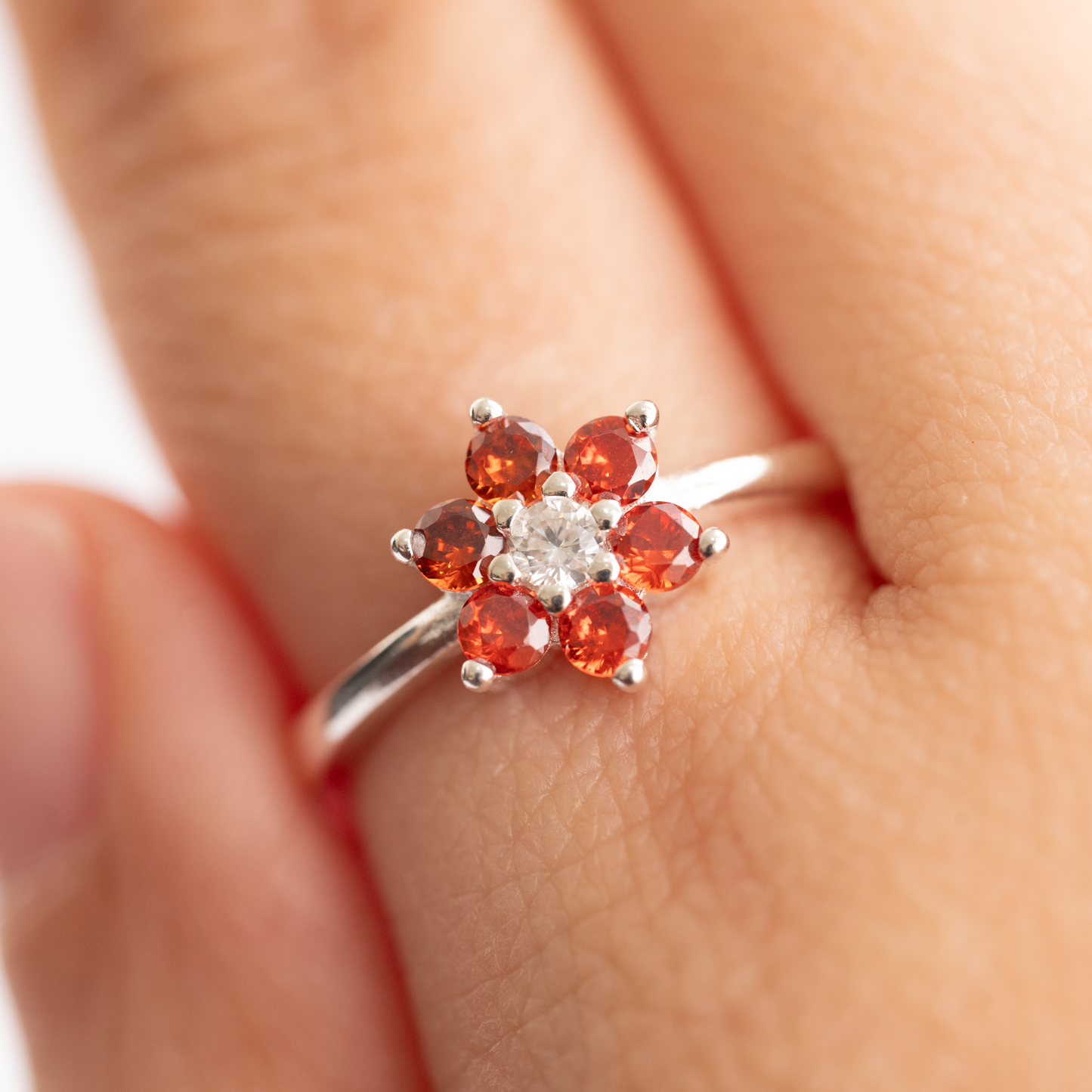 Anillo plata 925 Flora