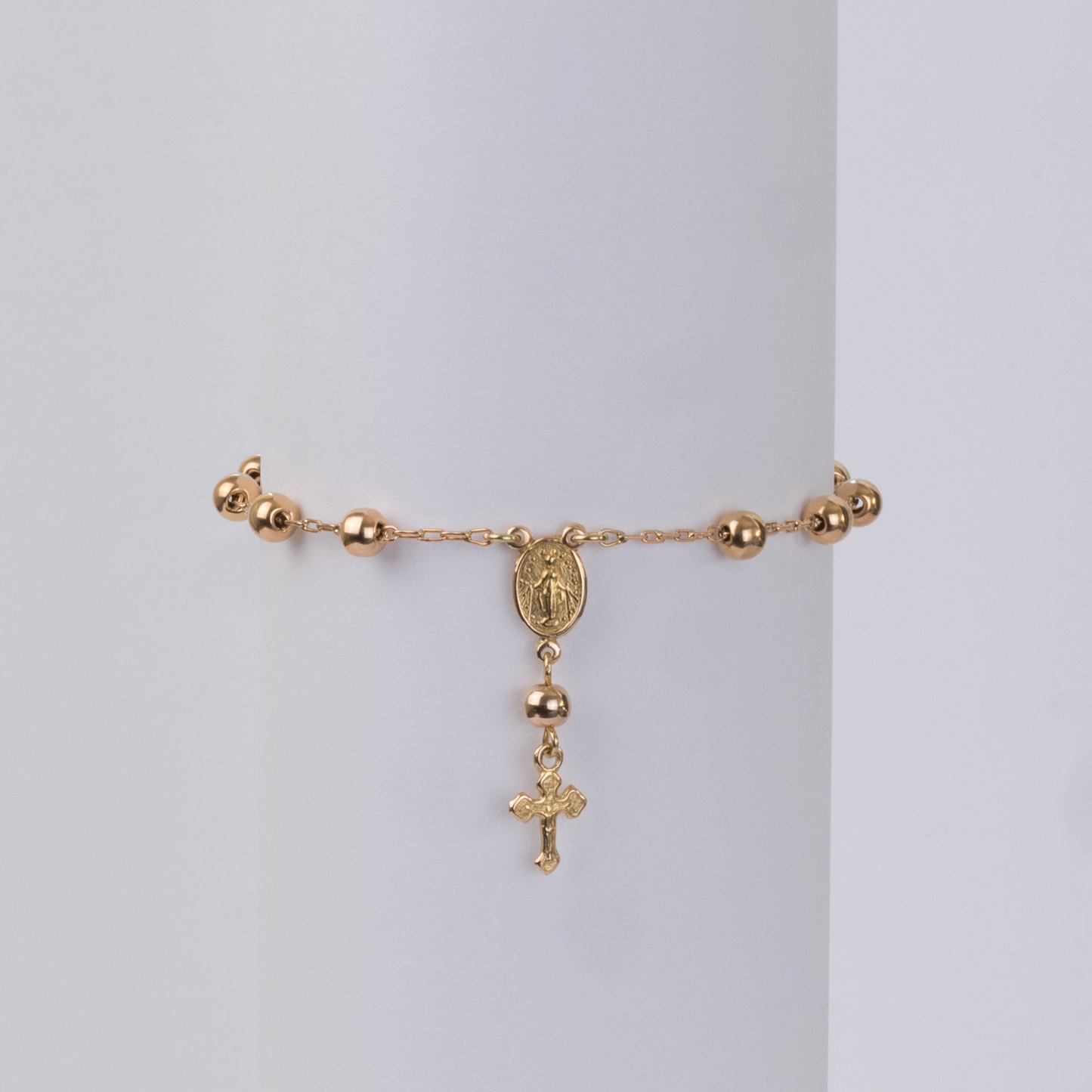 Pulsera Denario Oro Rosado 18K