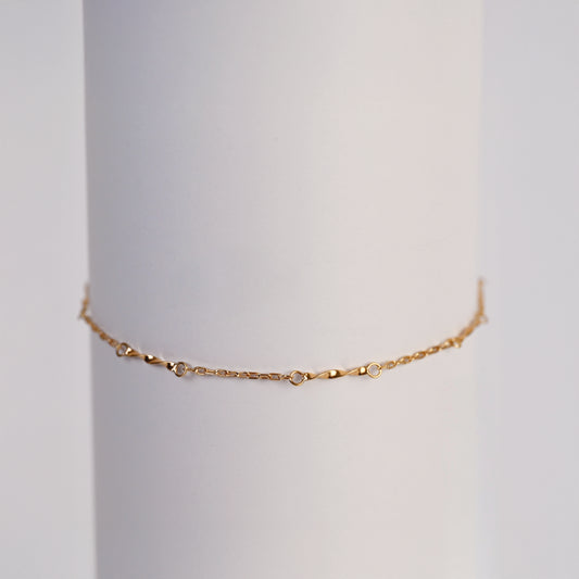 Pulsera Élite Lineal Oro Rosado 18K