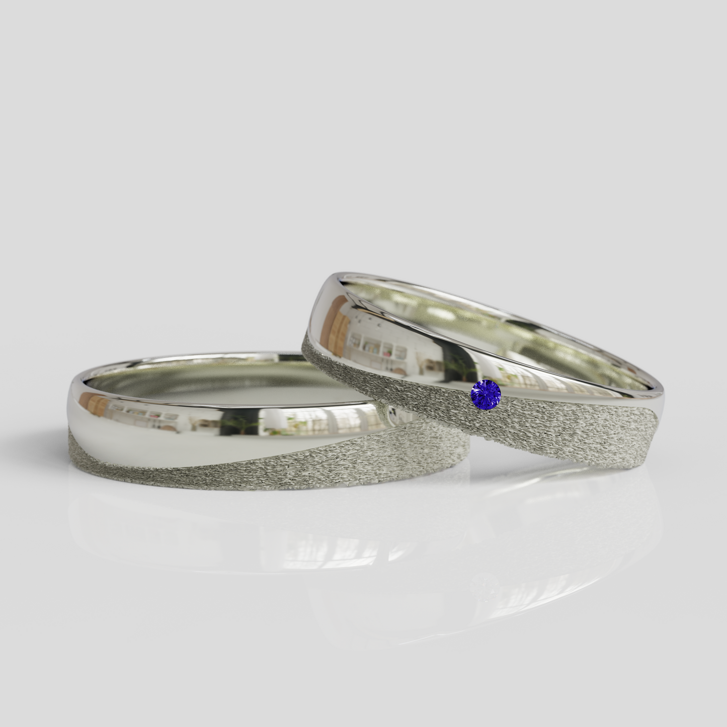 Argollas de Matrimonio Tesoro Mio Plata 950 4mm