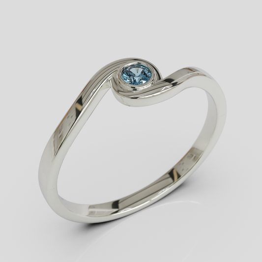 Anillo de Compromiso Osiris Plata 950