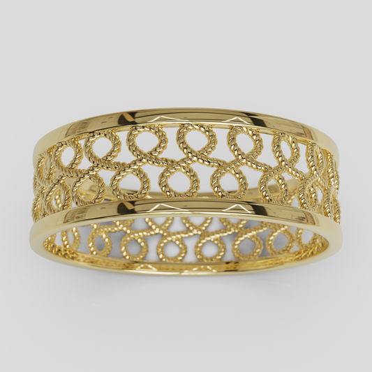 Anillo Filigrana Trenzado