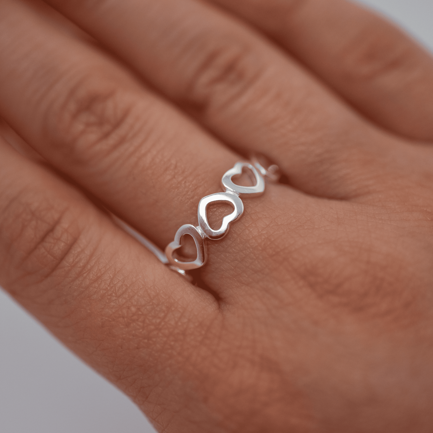 Anillo Corazones de Plata 925