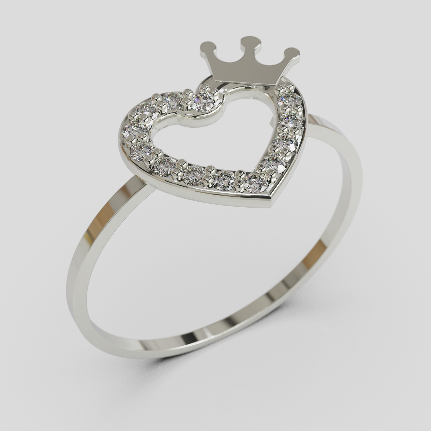 Anillo Corazon Real