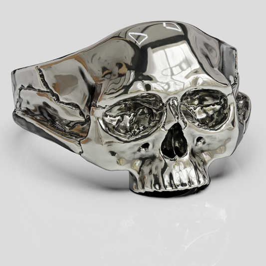 Anillo Craneo Plata 950