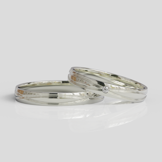 Argollas de Matrimonio Chiara 3mm Plata 950