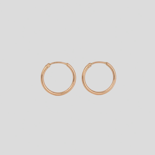Aros Tubo Oro 18K