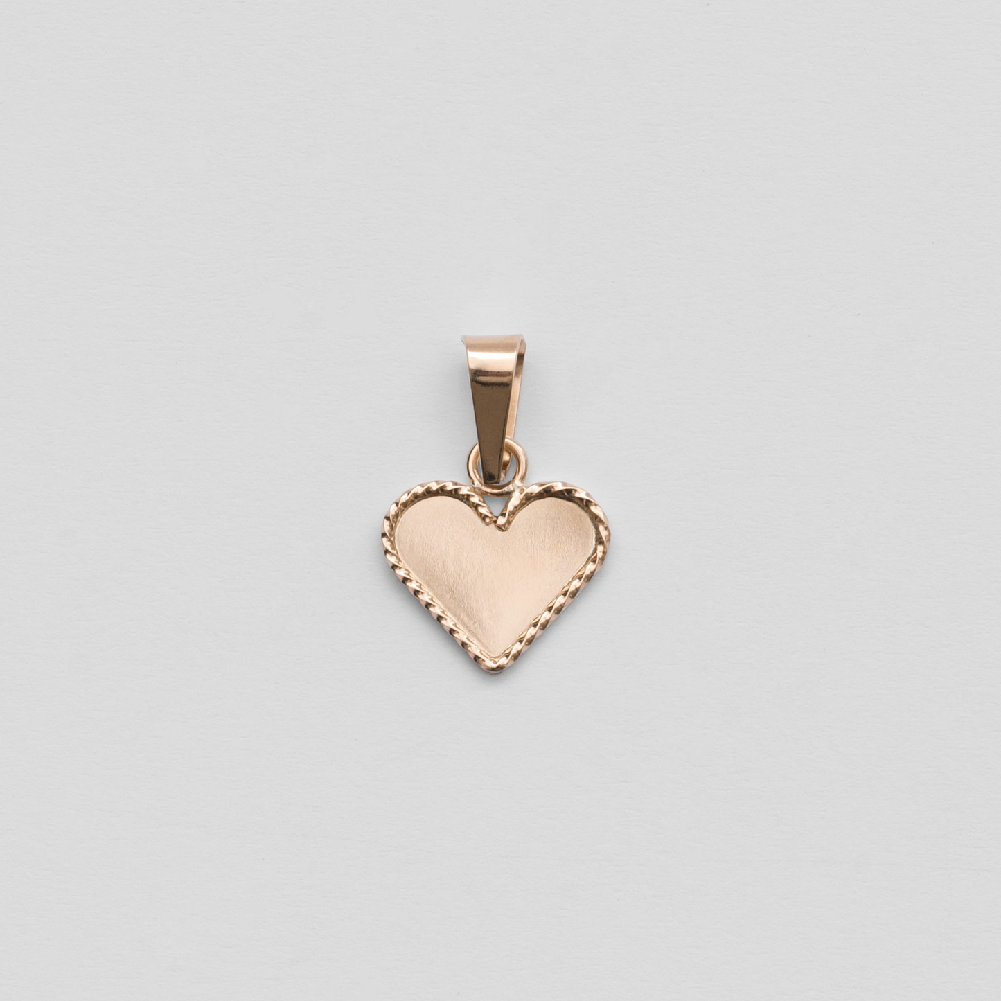 Dije Corazón en Oro Rosado 18K