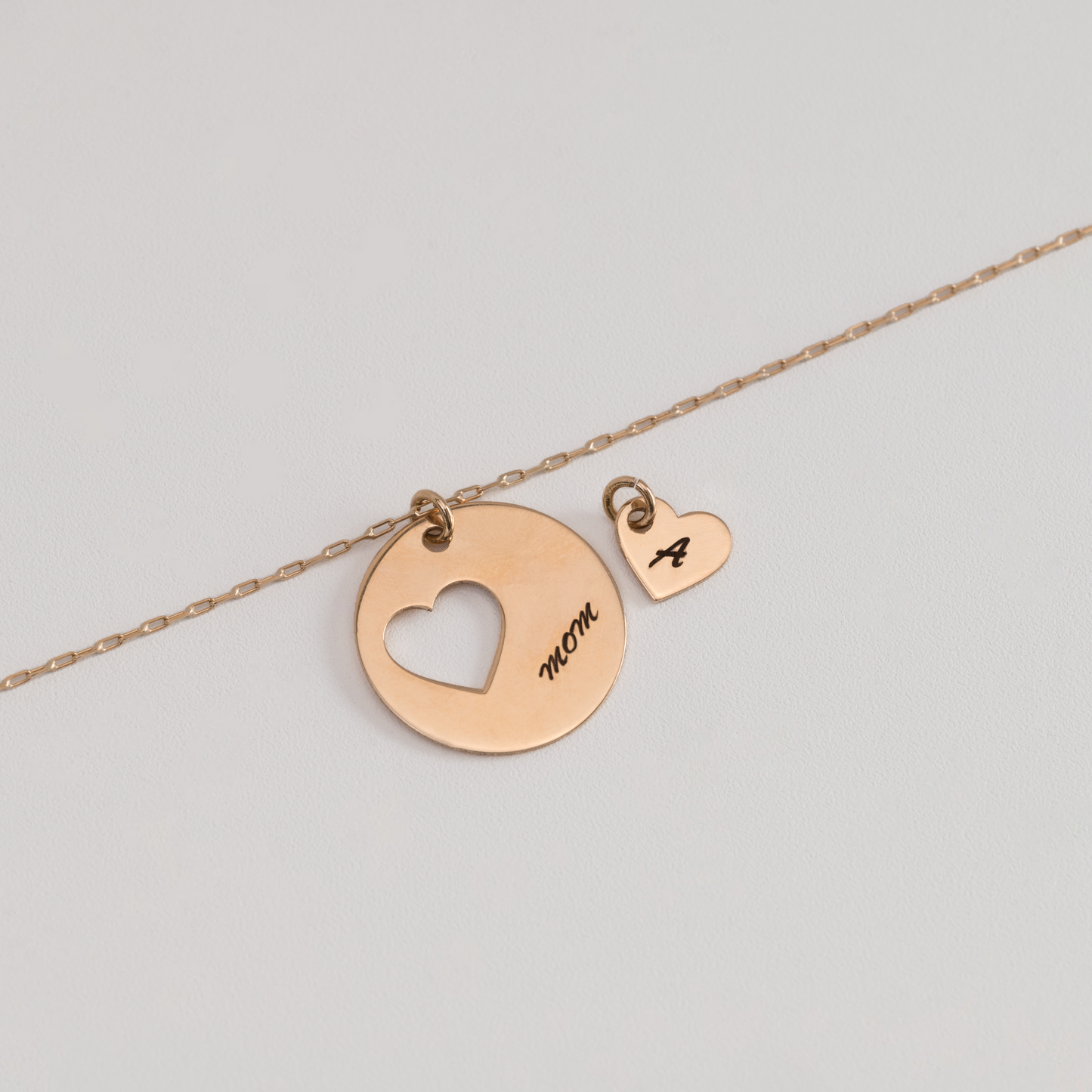 Dije Corazón Calado Personalizable