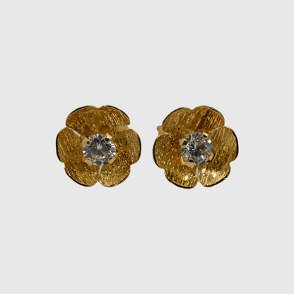 Aro Flor Latana Oro Rosado 18K