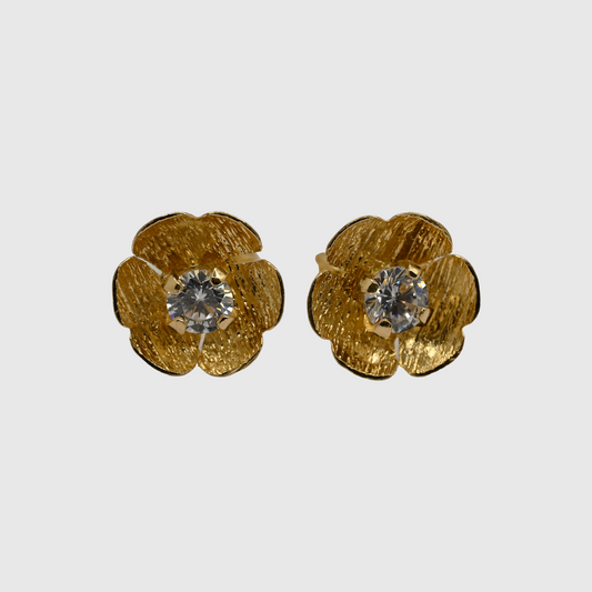 Aro Flor Latana Oro Rosado 18K