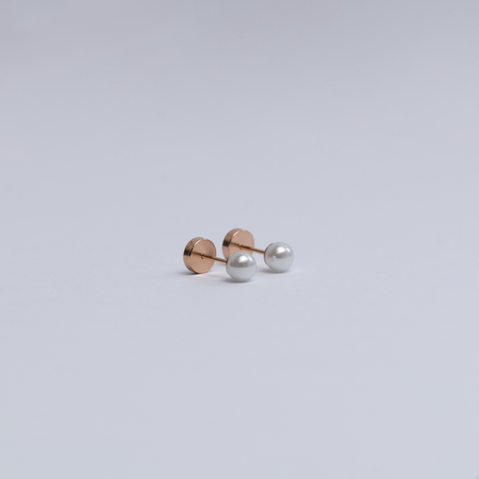 Aros abridores Perla Oro 14k