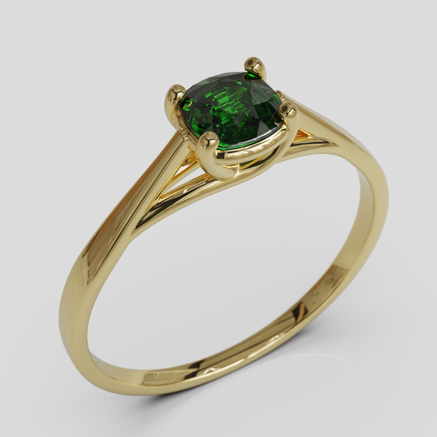 Anillo de Compromiso Prisma Solitario