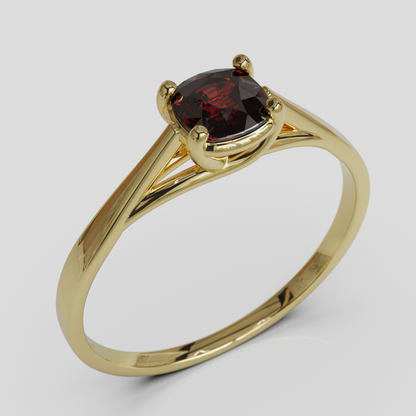Anillo de Compromiso Prisma Solitario